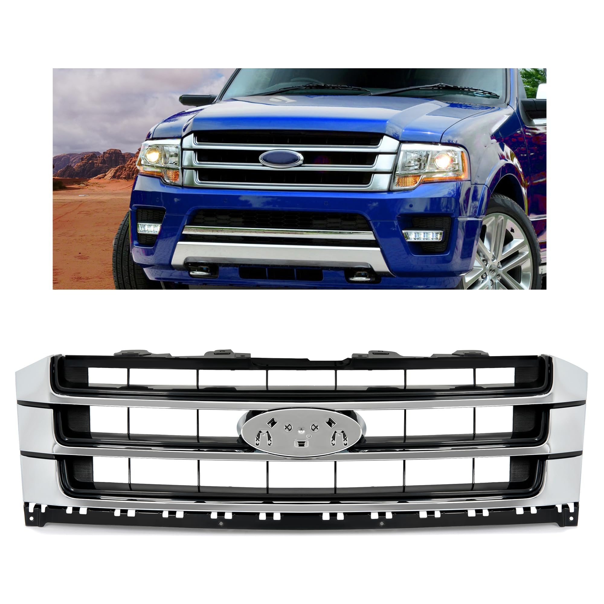 Amazon.com: KUAFU Grill Compatible with 15-17 Expedition FL1Z-8200